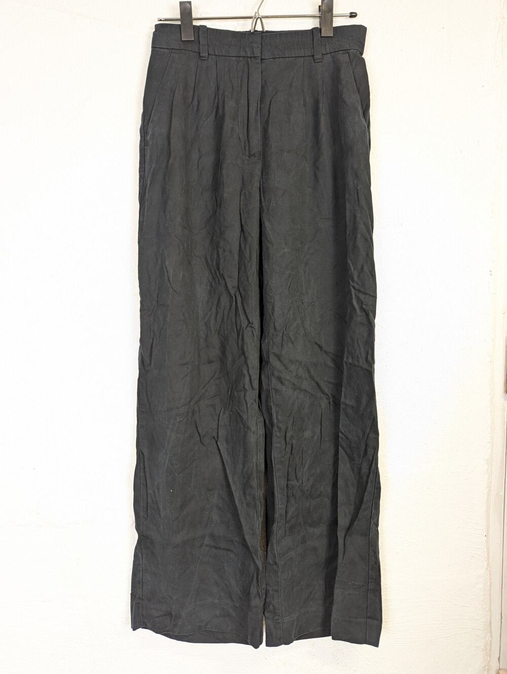 Abercrombie & Fitch Pants Classic Office Trousers Preppy Lyocell Black Womens XS